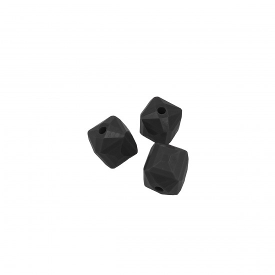 Χάντρες Ακρυλικές 13x15mm (8 τεμ) - Μαύρο Χάντρες Ακρυλικές 13x15mm (8 τεμ) - Μαύρο