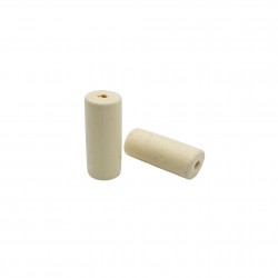 Χάντρες Ξύλινες 33x14mm (6 τεμ) - Μπεζ