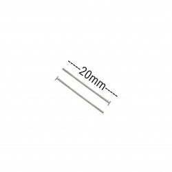 Γράνες Μεταλλικές 20mm (50 τεμ) - Ασημί