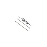 Γράνες Μεταλλικές 20mm (50 τεμ) - Ασημί