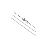 Γράνες Μεταλλικές 40mm (50 τεμ) - Ασημί