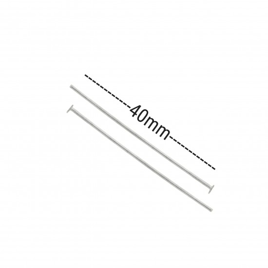 Γράνες Μεταλλικές 40mm (50 τεμ) - Ασημί