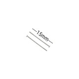 Γράνες Μεταλλικές 15mm (50 τεμ) - Ασημί
