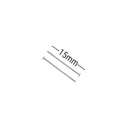 Γράνες Μεταλλικές 15mm (50 τεμ) - Ασημί