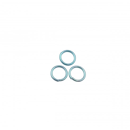 Κρικάκια Αλουμινίου 10mm (20 τεμ) - Γαλάζιο