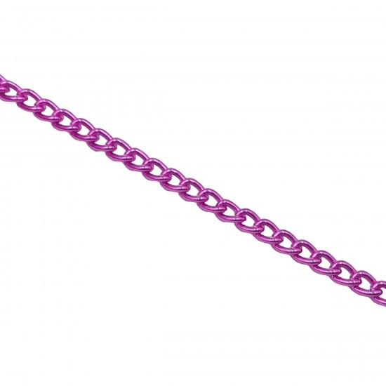 Αλυσίδες Αλουμίνιο 8x6mm (1 μέτρο) - Μωβ