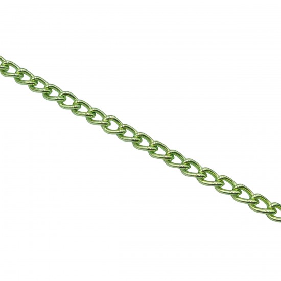 Αλυσίδες Αλουμίνιο 8x6mm (1 μέτρο) - Πράσινο