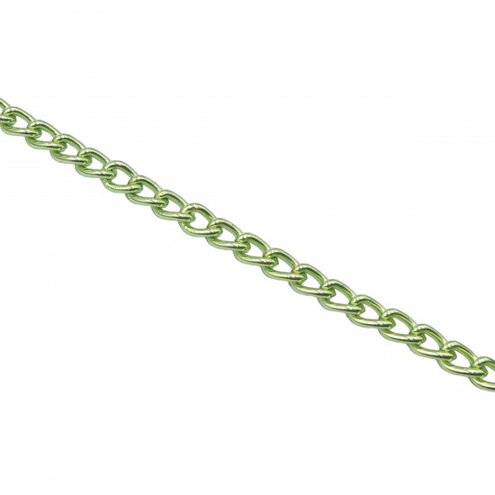 Αλυσίδες Αλουμίνιο 8x6mm (1 μέτρο) - Πράσινο Ανοιχτό