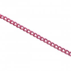 Αλυσίδες Αλουμίνιο 8x6mm (1 μέτρο) - Φούξια