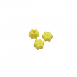 Χάντρες Ακρυλικές 10x7mm (15 τεμ) - Κίτρινο