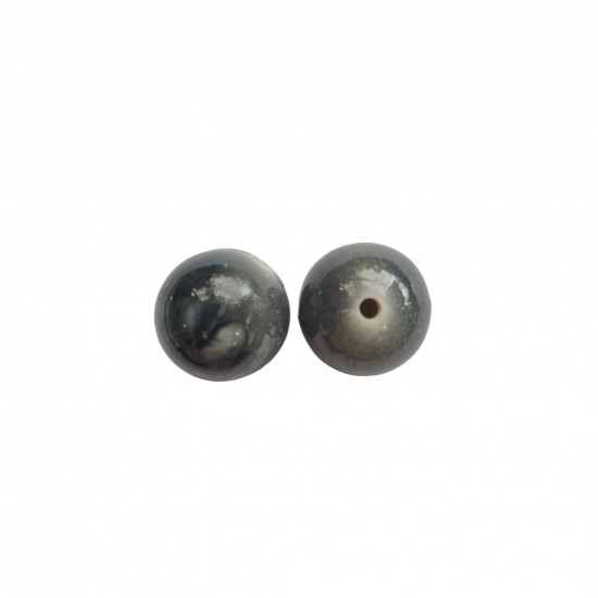 Χάντρες Ακρυλικές 18mm (8 τεμ) - Γκρι