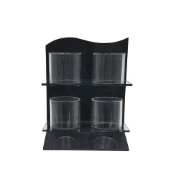 Stand Βραχιολιών 15x12x16cm (1 τεμ) - Μαύρο