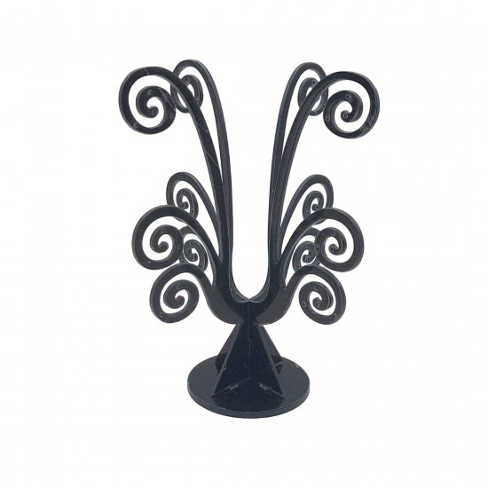 Stand Σκουλαρικιών 15x15x19cm (1 τεμ) - Μαύρο