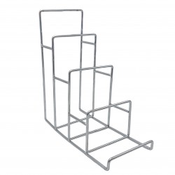 Stand Πορτοφολιών 12x26x28cm (1 τεμ) - Ασημί