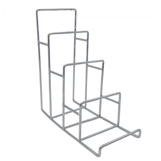 Stand Πορτοφολιών 12x26x28cm (1 τεμ) - Ασημί